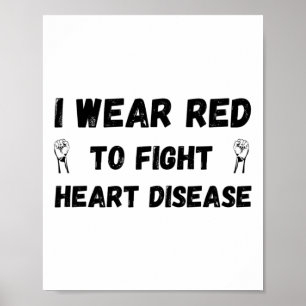 Póster Me Pongo Rojo Para Luchar Contra La Enfermedad Car