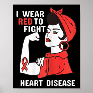 Póster Me Pongo Rojo Para Luchar Contra La Enfermedad Del