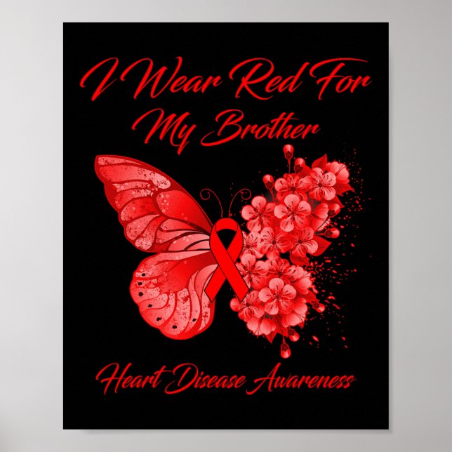 Póster Me Pongo Rojo Por La Conciencia De Mi Hermano Enfe (Frente)