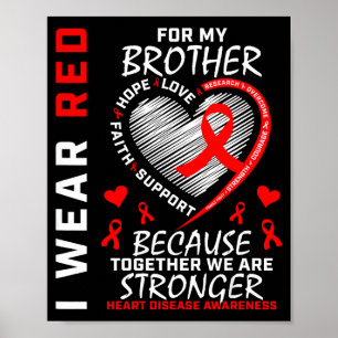 Póster Me pongo rojo por mi hermano Conciencia de la enfe