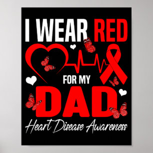Póster Me pongo rojo por mi papá Conciencia de la enferme