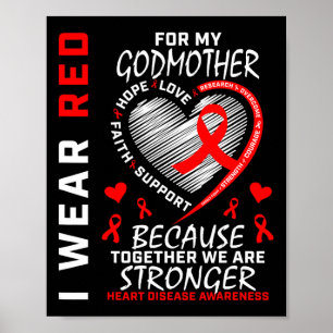 Póster Me Pongo Rojo Por Mis Awarenes De Enfermedades Car