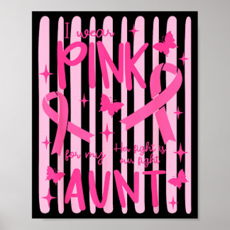 Póster Me pongo rosa por la cinta rosa de mi tía