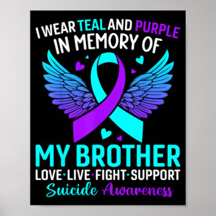 Póster Me pongo verde y morado por la prevención de mi he