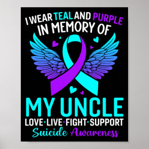 Póster Me pongo verde y morado por la prevención de mi tí