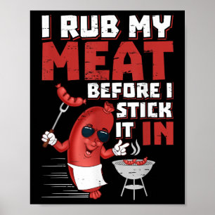 Póster Me Rapeo La Carne Antes De Pegarla En El Verano De