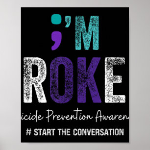 Póster Me Rompí La Prevención Del Suicidio De Im Ok 2024