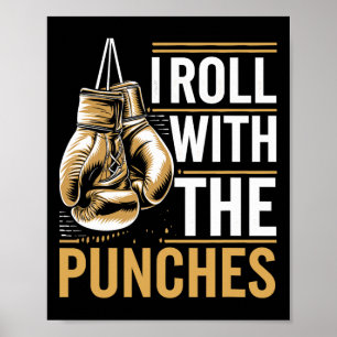 Póster Me Suelo A La Fuerza Deportiva De Boxer