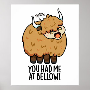 Póster Me Tenías En El Funny Yak Pun