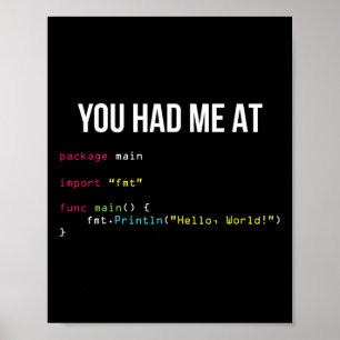 Póster Me Tenías En Hola Mundo Programando Genial Juegos