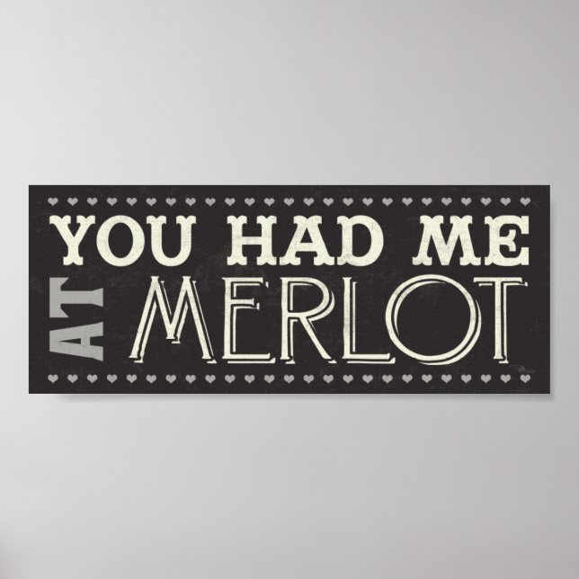 Póster Me tenías en Merlot (Frente)