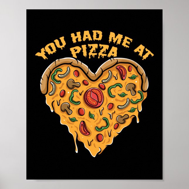 Póster Me Tenías En Una Cita De Pizza (Frente)