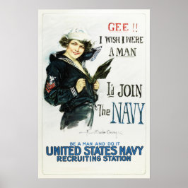 Póster ME UNIRÍA A LA NAVY Howard Chandler
