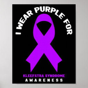 Póster Me visto de morado por la concienciación del síndr