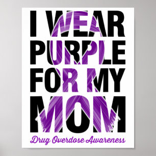 Póster Me Visto de Morado Por Mi Mamá - Conciencia Sobre