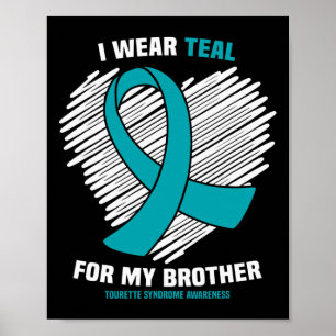 Póster Me Visto de Verde Turquesa Por Mi Hermano Concienc