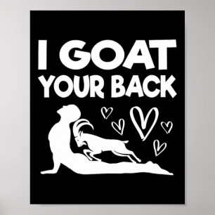 Póster Me voy tu Ck divertido cabra yoga ejercicio divert