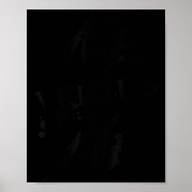 Póster Me Vs Versus Me Motivational Insrational Gym Lover (Frente)