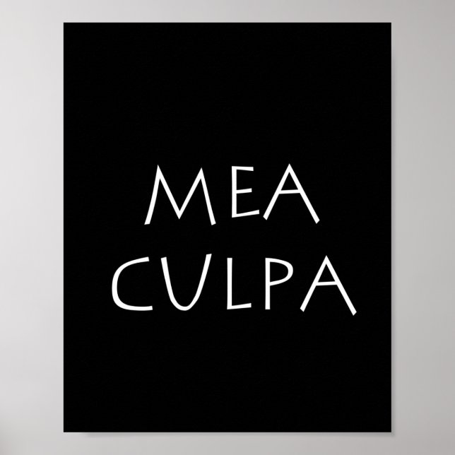 Póster Mea culpa (Frente)