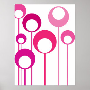 Póster meadow_01 rosado