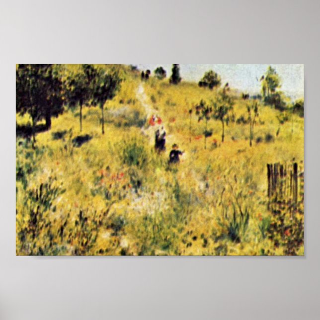 Póster Meadow De Pierre-Auguste Renoir (Mejor Calidad) (Frente)