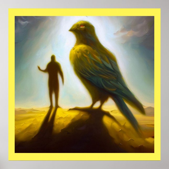 Póster Meadowlark de animales espirituales 1 (Frente)