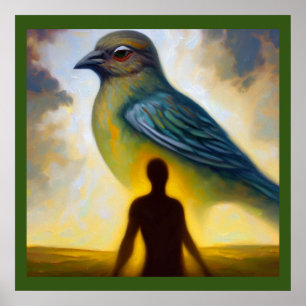 Póster Meadowlark de animales espirituales 2