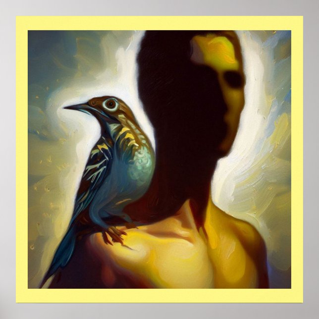 Póster Meadowlark de animales espirituales 3 (Frente)