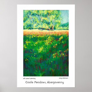 Póster Meadows Castle, Abergavenny, Poster de Gales