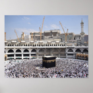 Póster Meca Makkah árabe Arabia Saudita