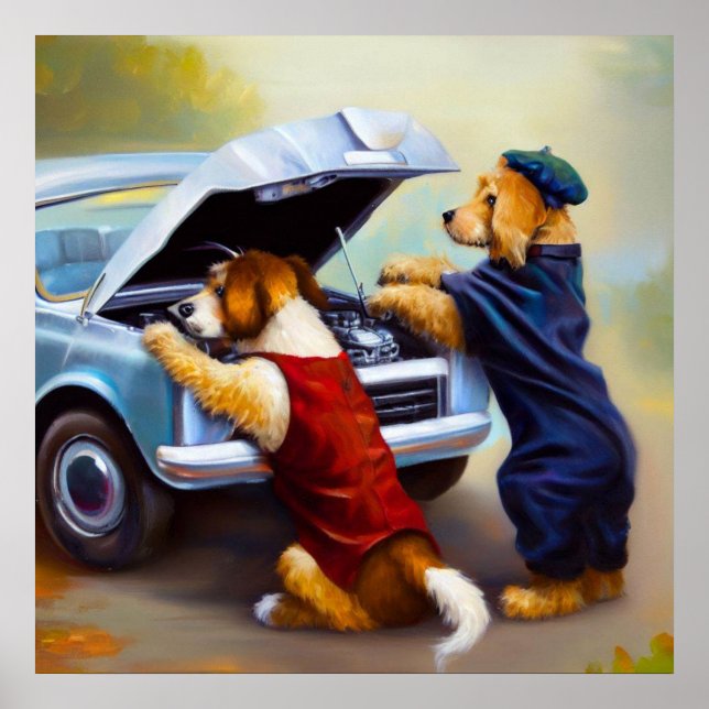 Póster Mecánica de perros (Frente)