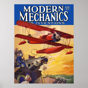 Póster Mecánica e inventos modernos