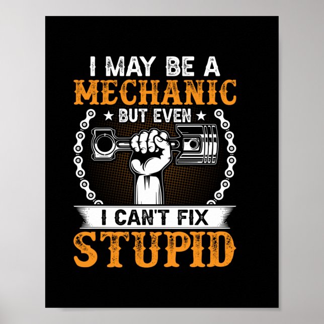 Póster Mecánica Quizá Un Mecánico (Frente)