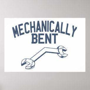 Póster Mecánicamente doblado