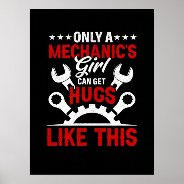 Póster Mecánico sólo Chica de un mecánico (Frente)