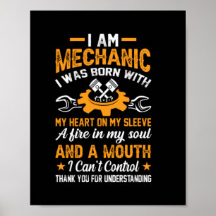 Póster Mecánico Soy Mecánico
