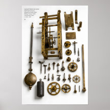 Mecanismo de Reloj de Péndulo de Galileo Impreso