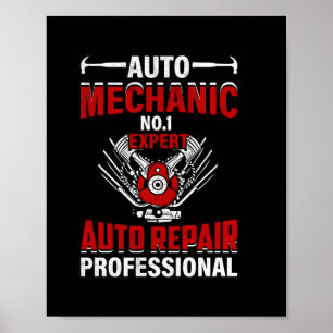 Póster Mechanic Auto Mechanic No 1 Expert