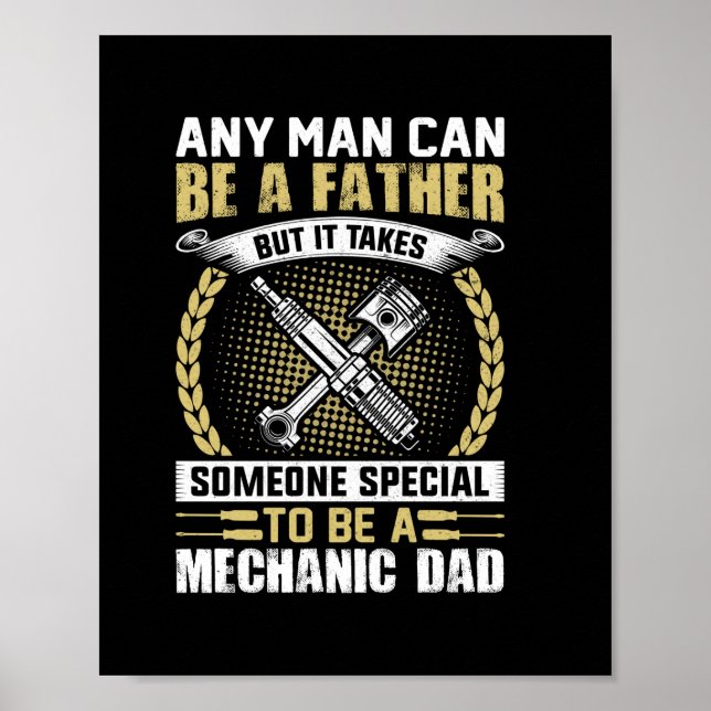Póster Mechanic Be A Mechanic Dad (Frente)