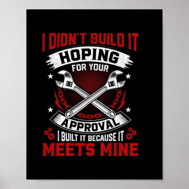 Póster Mechanic I Did Not Build It (Frente)