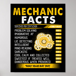 Póster Mechanic Lovers | Mechanic Facts