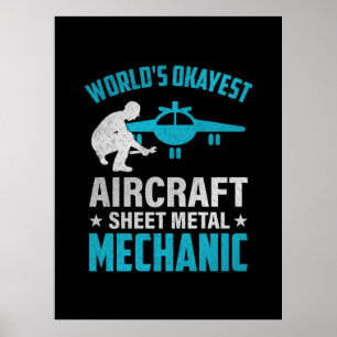 Póster Mechanic World's Okayest Mechanic