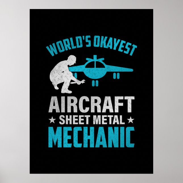 Póster Mechanic World's Okayest Mechanic (Frente)