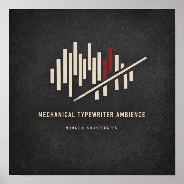 Póster Mechanical Typewriter Ambience Album Cover (Frente)