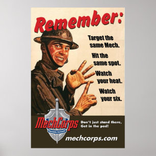 Póster MechCorps "Remember" poster 02