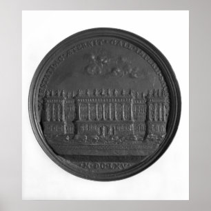 Póster Medal with Bernini's design for the Louvre