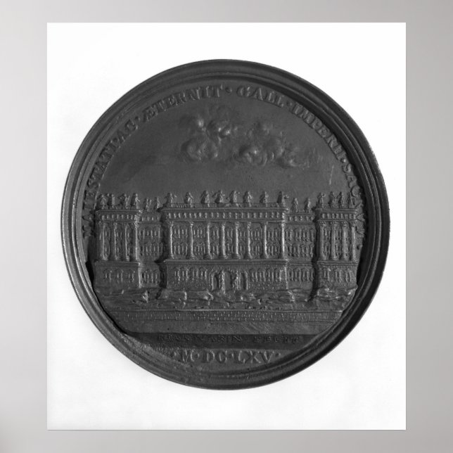 Póster Medal with Bernini's design for the Louvre (Frente)