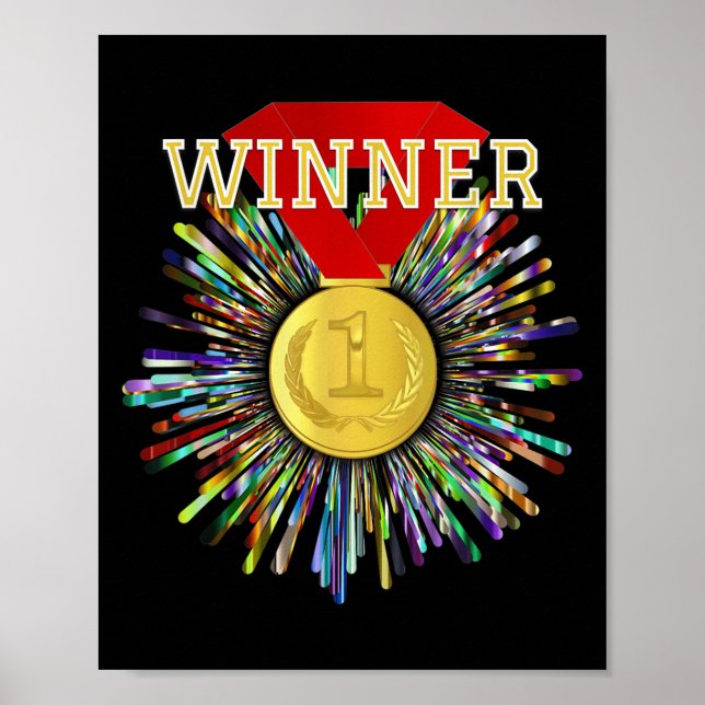 Póster Medalla de Oro del Premio de la Competencia #1 (Frente)