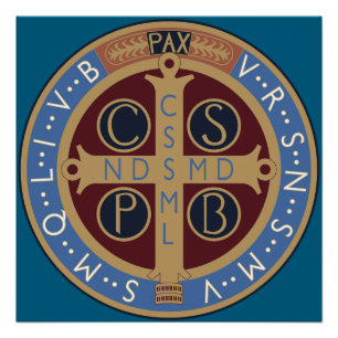 Póster Medalla de San Benedicto