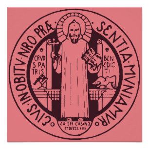 Póster Medalla de San Benedicto
